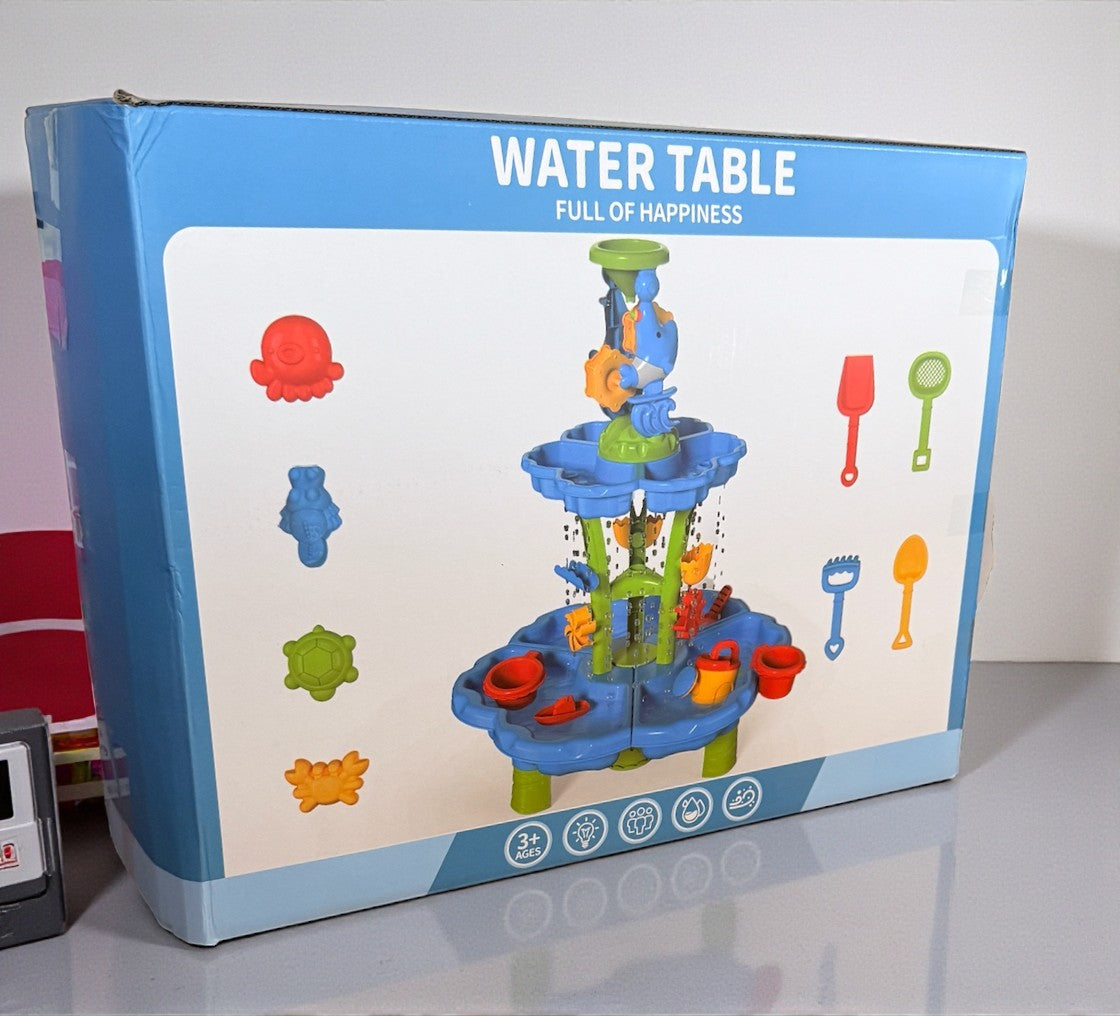 Kids Sand and Water Table No Chair - Dual Sensory Play Table for Toddlers Ages 3-8