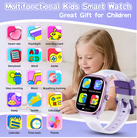 Kids Smart Watch Voice Chat GPS 1.54" Screen