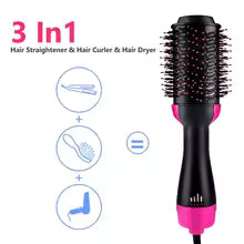 One Step Hair Dryer Volumizer - 2-in-1 Professional Styling Tool with Negative Ion Technology