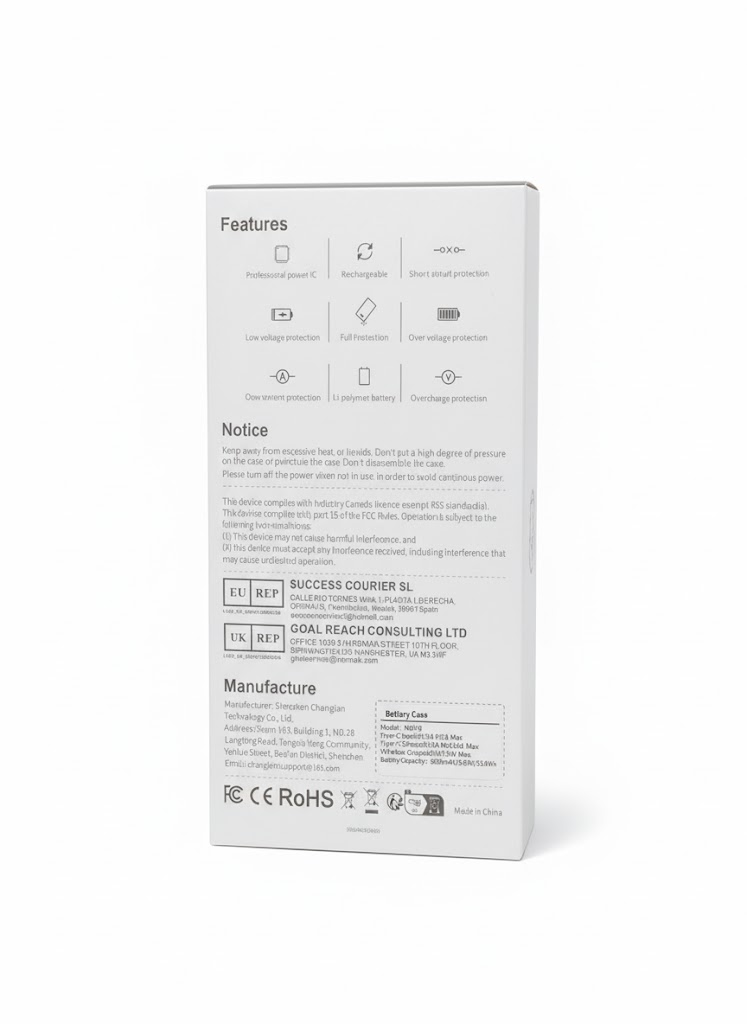 10000mAh Power Bank Battery Case for iPhone - Model N2019 Portable Charger