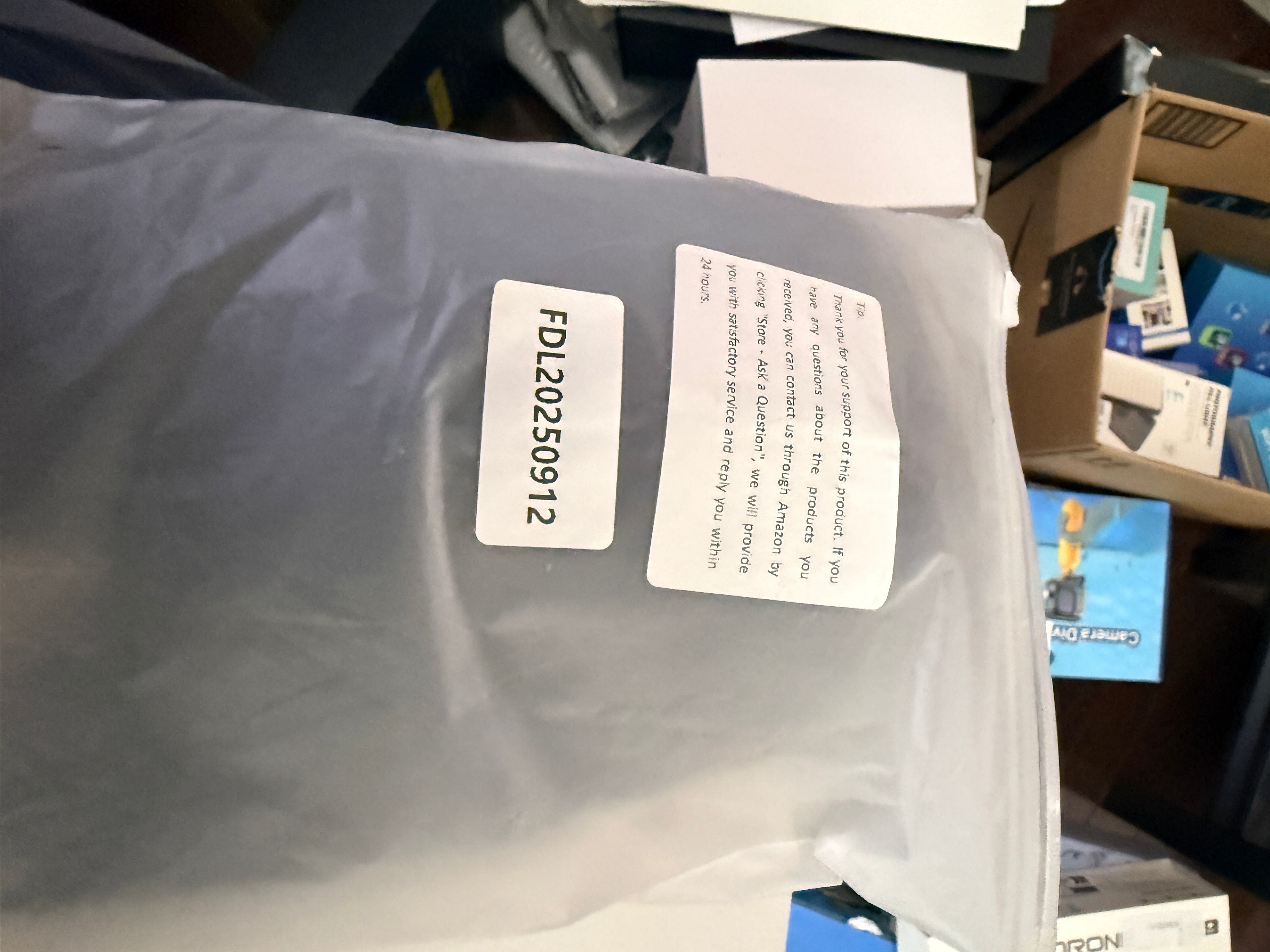 Posture corrector — back of bag (fulfillment ref)