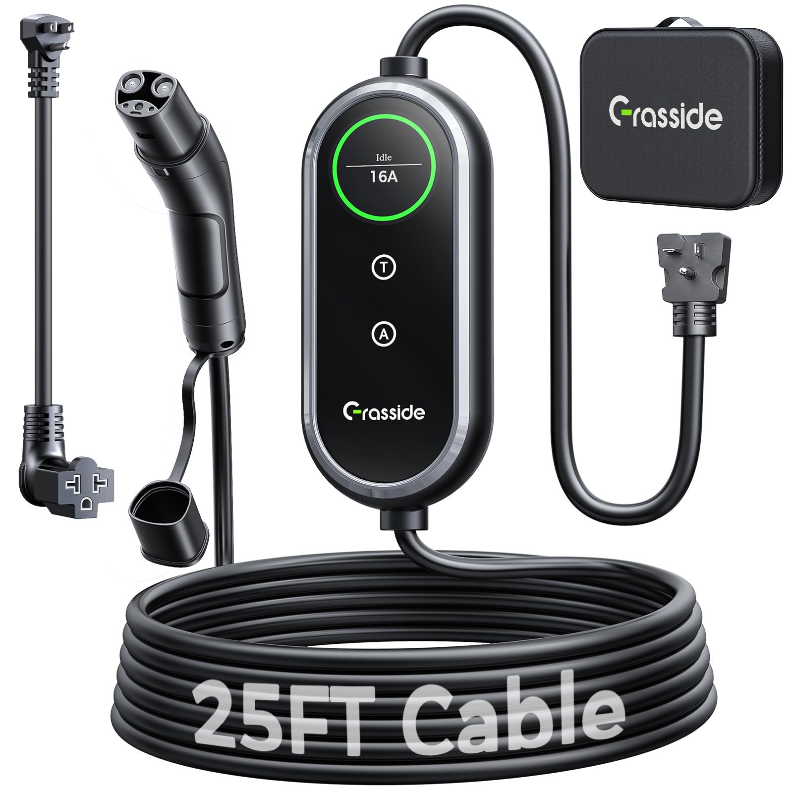 Grasside Tesla Charger Level 1 16A 25ft NEMA 5-15 - product photo 1