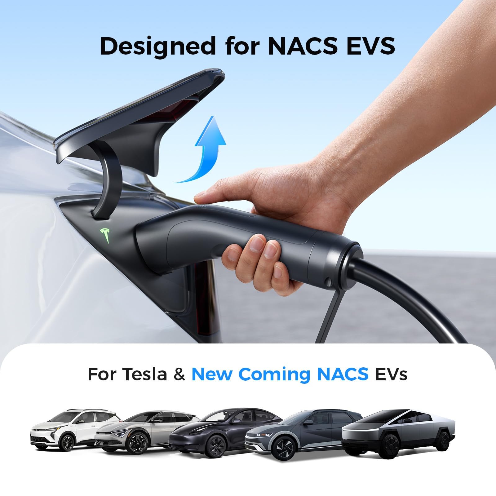 Grasside Tesla Charger Level 1 16A 25ft NEMA 5-15 - product photo 2