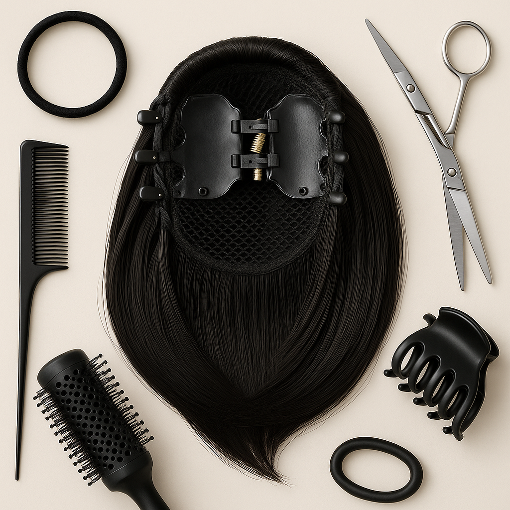 FELENDY Ponytail Hair Extension Wavy Claw Clip Hairpiece - lifestyle 4