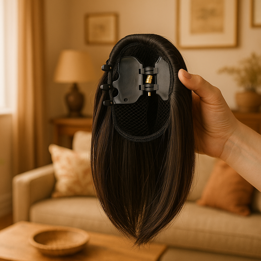 FELENDY Ponytail Hair Extension Wavy Claw Clip Hairpiece - lifestyle 5