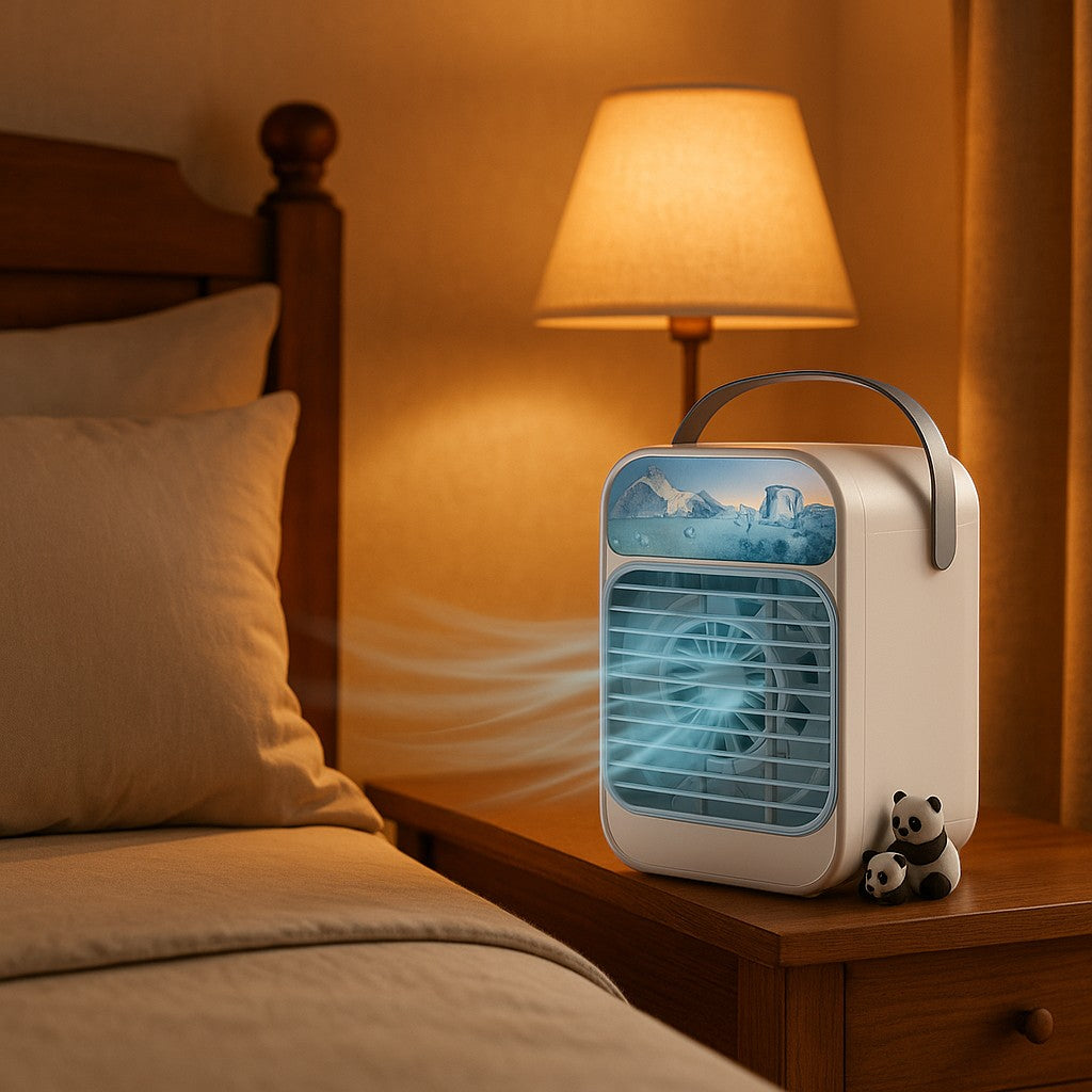 Portable Air Cooler Personal Evaporative Mist Desk Fan - lifestyle 5