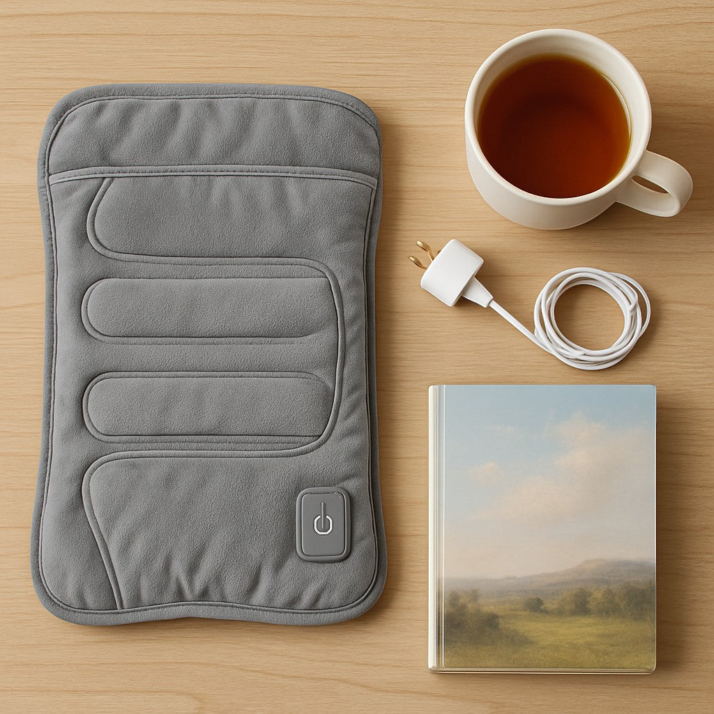 Cordless Heating Pad for Back Pain Rechargeable Portable - lifestyle 4