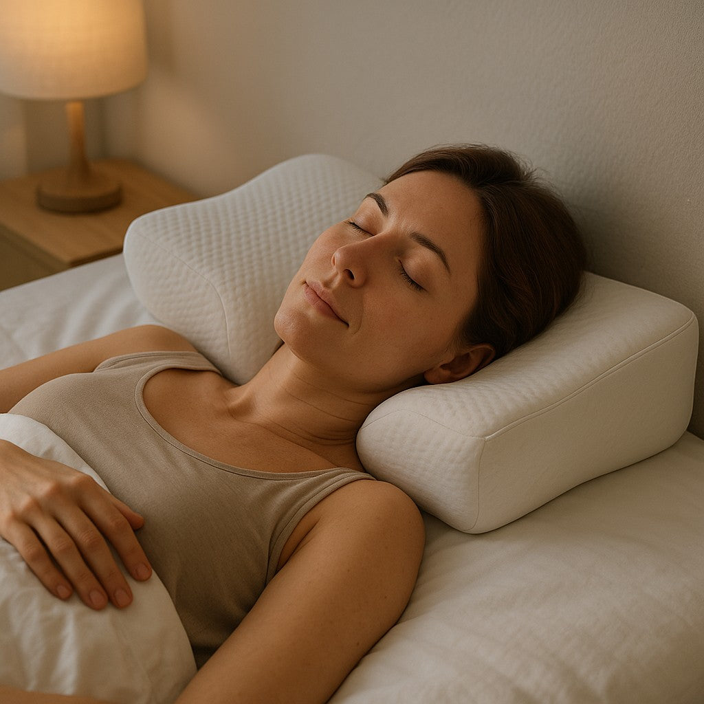 Osteo Cervical Memory Foam Pillow Neck Support Sleep - lifestyle 3