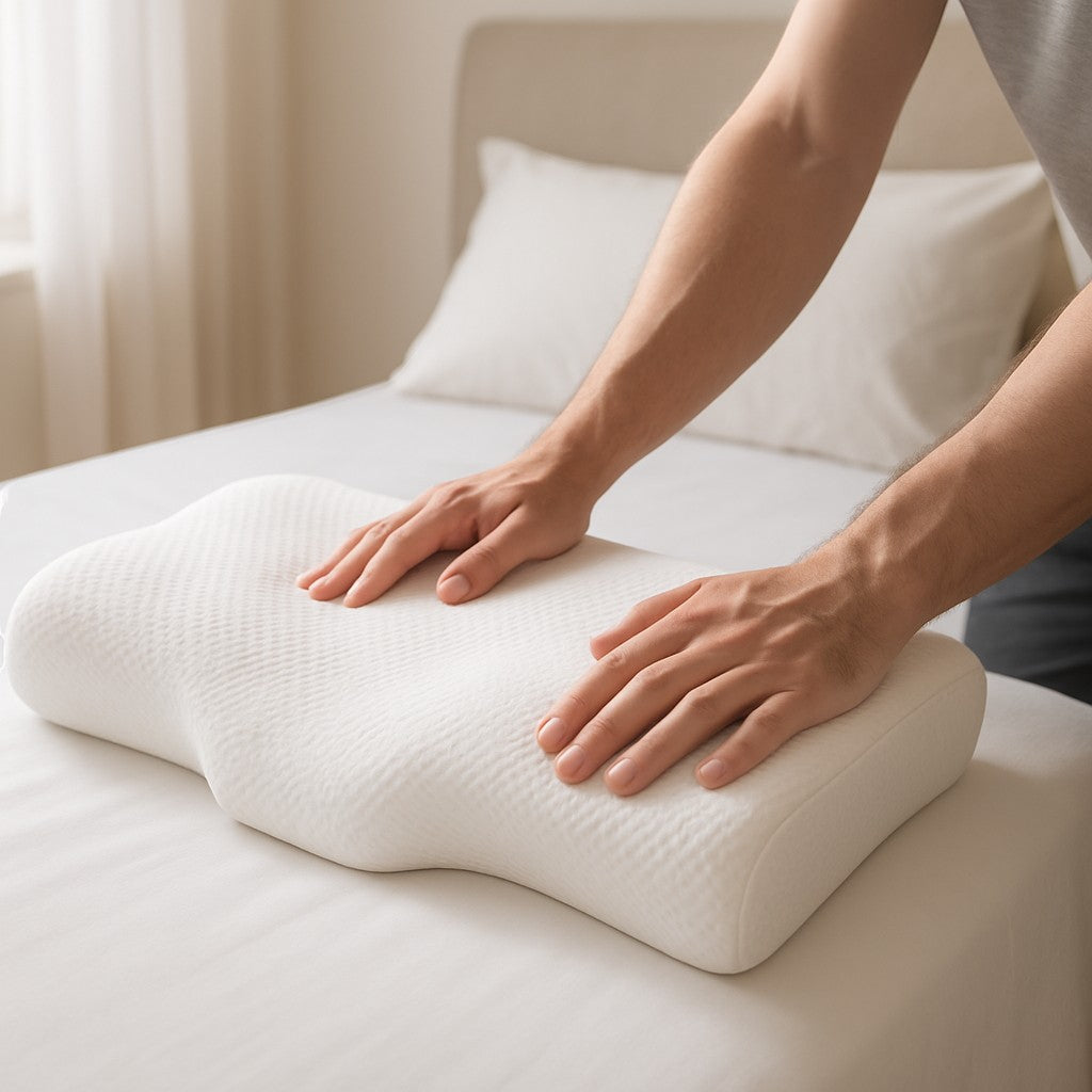 Osteo Cervical Memory Foam Pillow Neck Support Sleep - lifestyle 6