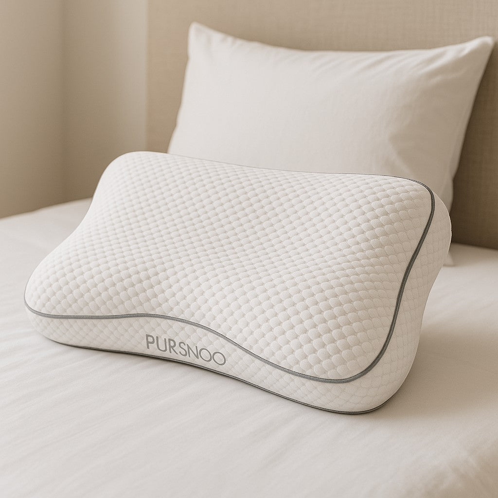 puresnoo Cooling 4D Pillow Triple Flow Side Sleeper - lifestyle 1