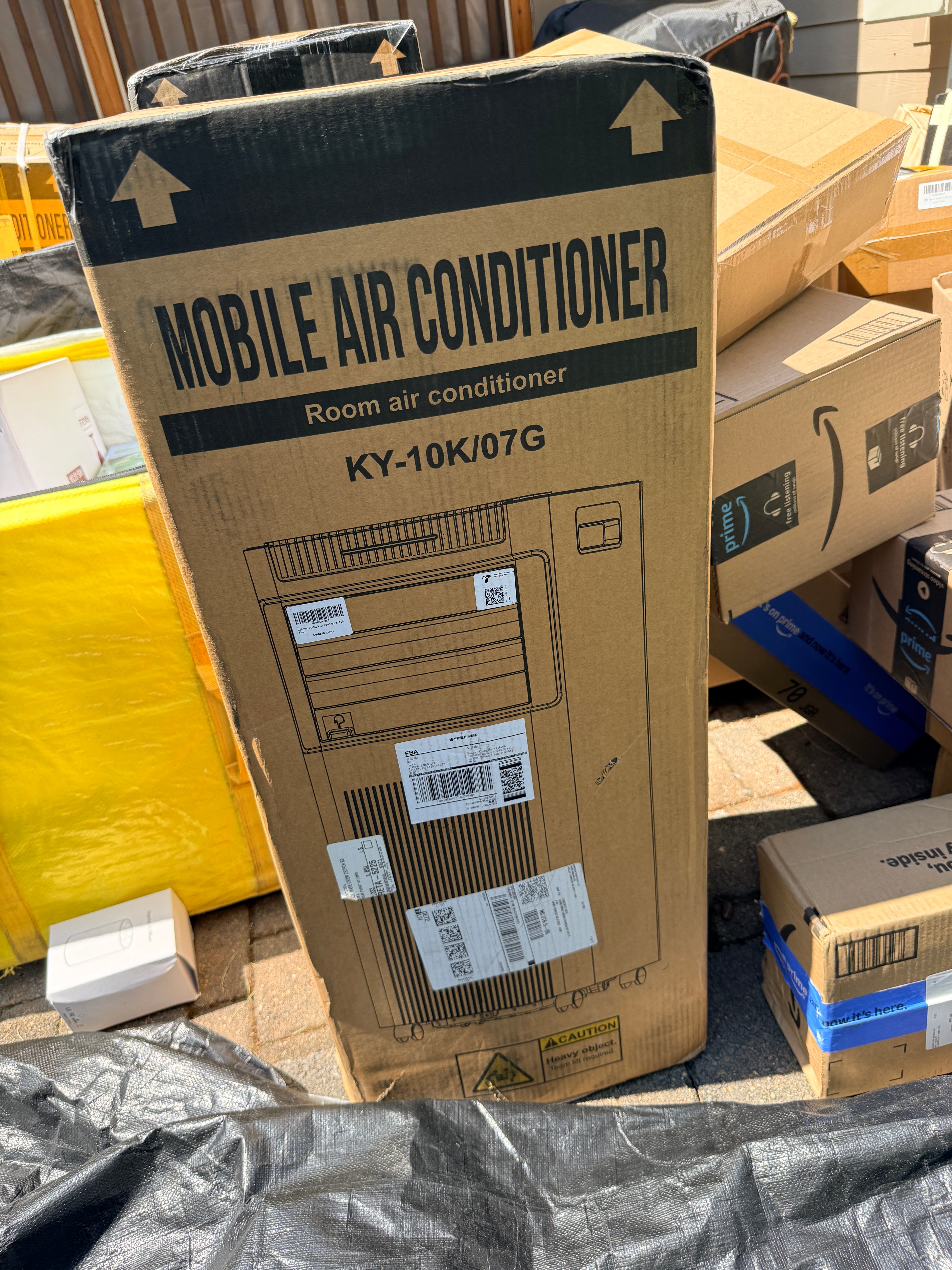 Portable Mobile Air Conditioner 10000 BTU Room AC Unit - package front (truth)