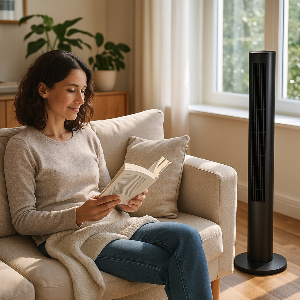 Cozzyben Portable Tower Fan TS04-2 60W 3-Speed 7H Timer - lifestyle 3