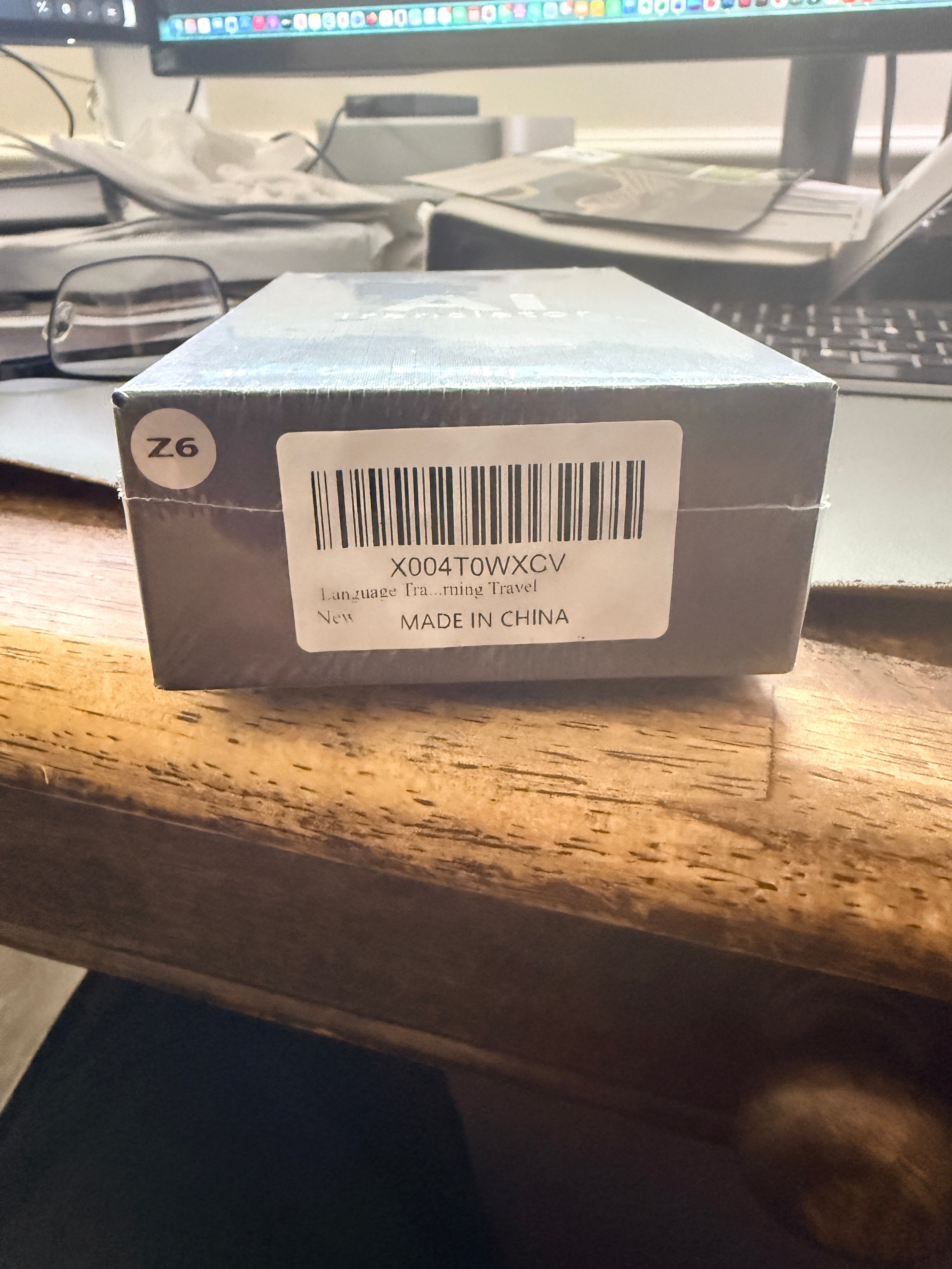 AI Language Translator Device Real-Time Voice 138 Lang - package back (truth)