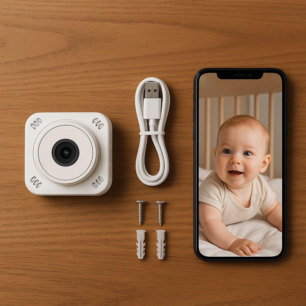 Shibet Indoor Security Camera WiFi Cloud SD Night Vision - lifestyle 4