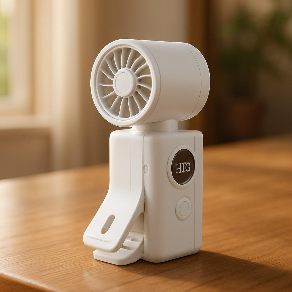 Portable Clip-On Handheld Mini Fan Rechargeable Hands-Free - lifestyle 1