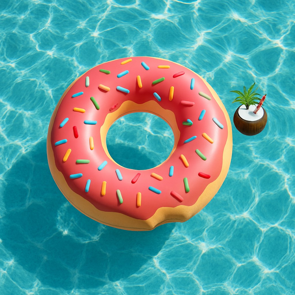 Instaywell Inflatable Pool Float Lounger 6 ft Adult Large - lifestyle 4