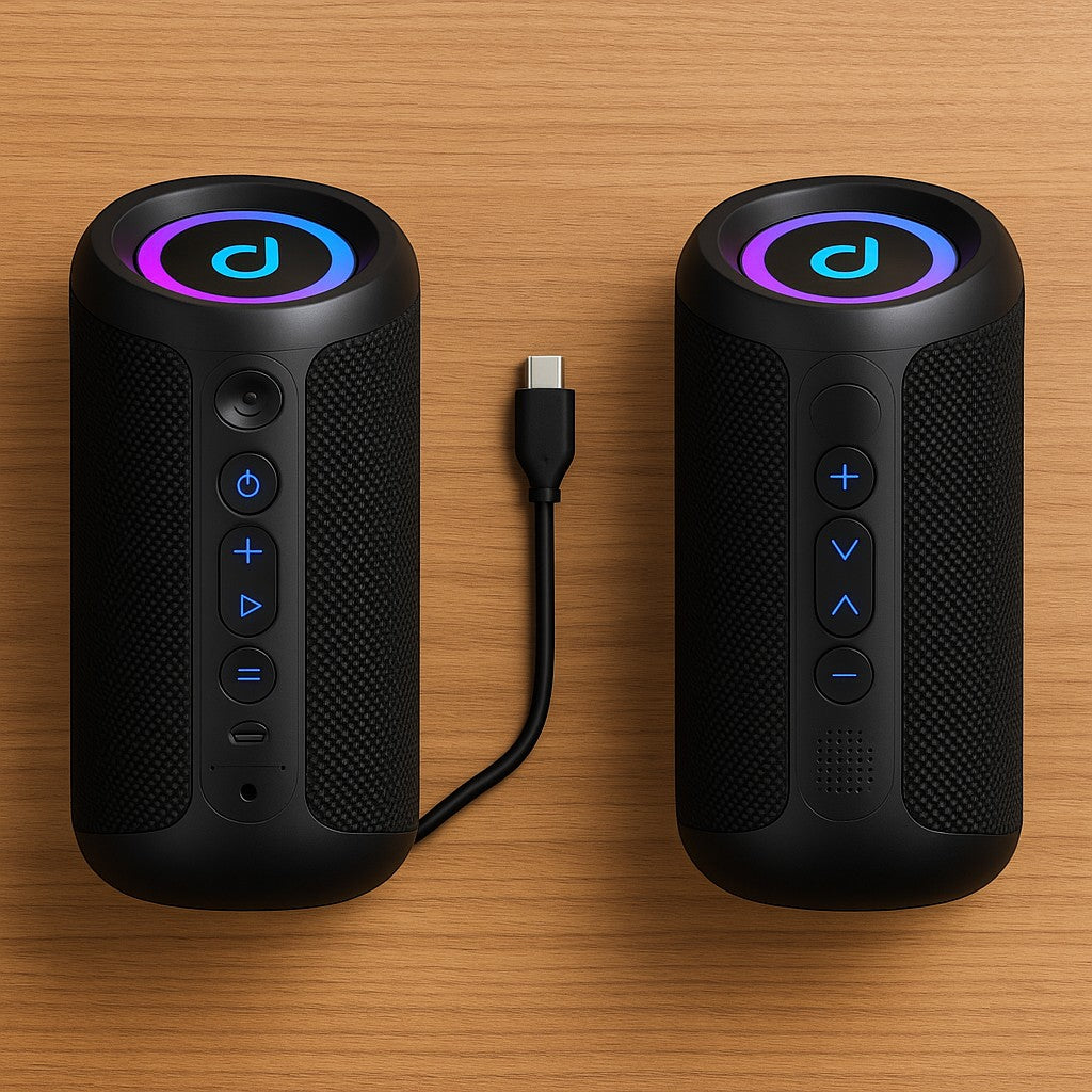 M13 Wireless Bluetooth Speaker Waterproof RGB Light Portable - lifestyle 4