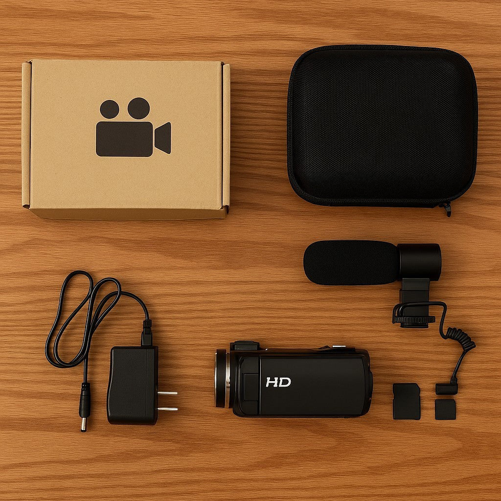 RuoYuns Camcorder HDV-8162P 4K Vlogging YouTube Camera - lifestyle 4