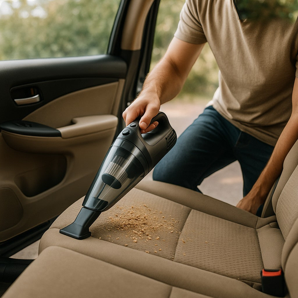 Handheld Car Vacuum Cleaner Cordless Strong Suction Wet Dry - lifestyle 3