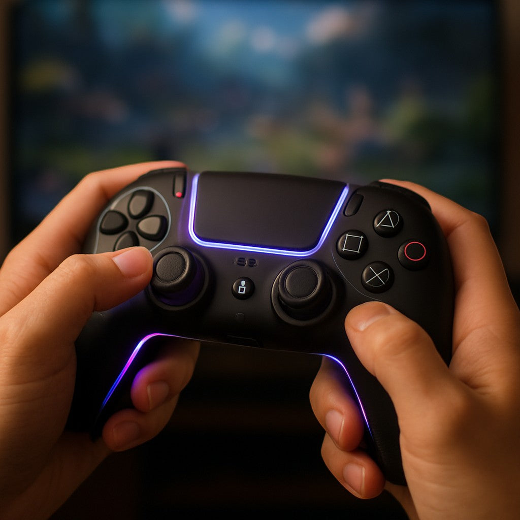 Lulbze P5 LED Wireless Controller PS5 Hall Joystick Turbo - lifestyle 2