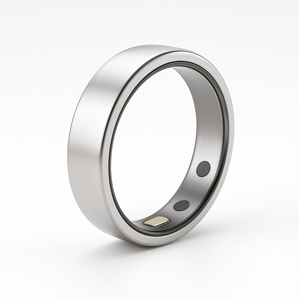 Benio Smart Ring Women Silver Fitness Tracker No Subscription - lifestyle 1