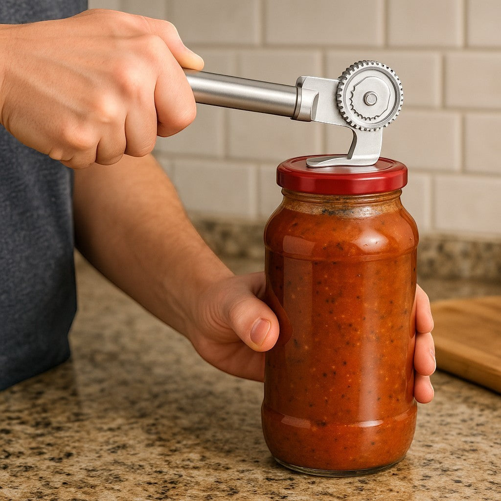 Multifunction Adjustable Jar & Bottle Opener 2-Pack Stainless - lifestyle 2