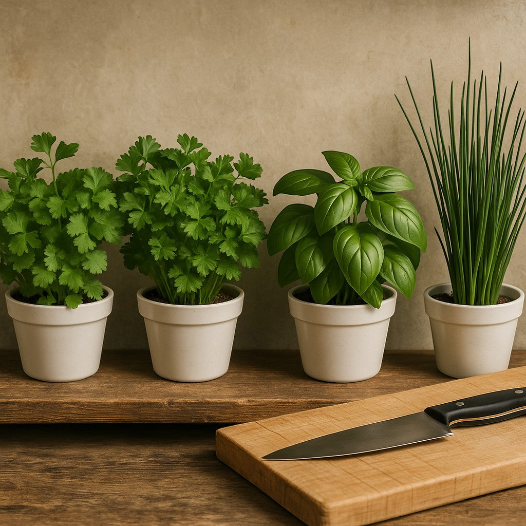 Plantmew Herb Garden Starter Kit 4 Herbs Beginner - lifestyle 5