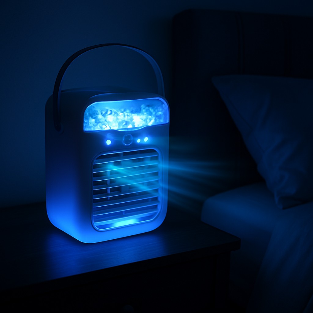 Multifunctional Air Cooler 3-Speed Ambient Light USB - lifestyle 3