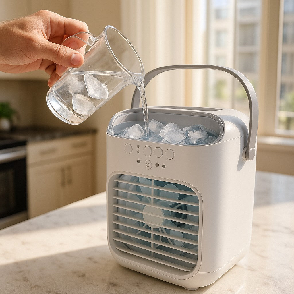 Multifunctional Air Cooler 3-Speed Ambient Light USB - lifestyle 4