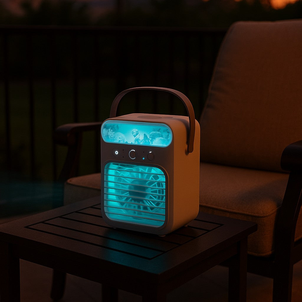 Multifunctional Air Cooler 3-Speed Ambient Light USB - lifestyle 6