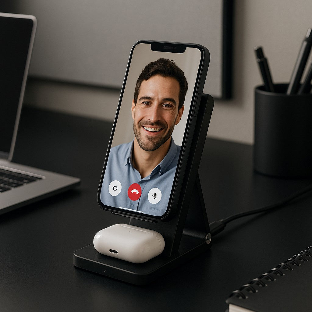 3-in-1 Wireless Charging Station W326 Phone Watch Buds - lifestyle 6
