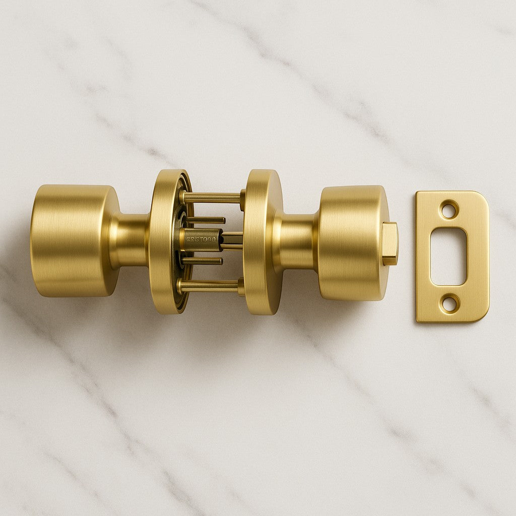 goldenwarm Brushed Gold Door Knob Bedroom Bathroom - lifestyle 3