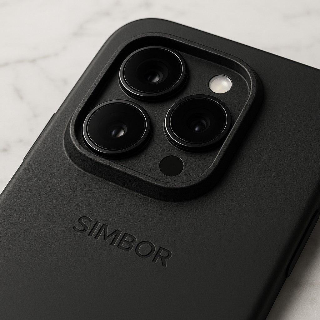 SIMBOR iPhone 17 Pro Magnetic Case Black MagSafe - lifestyle 4