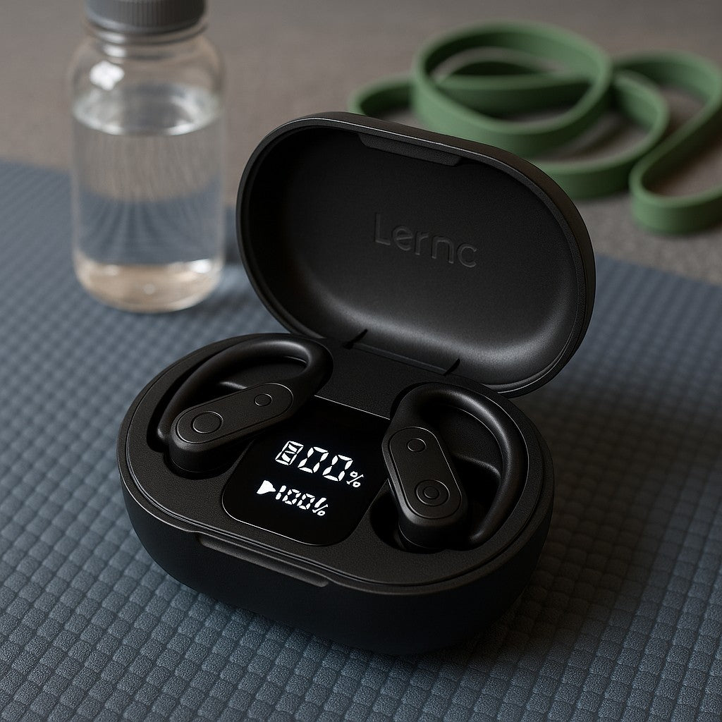 LERNC TP03 Sport Wireless Earbuds LCD Touch Anti-Loss - lifestyle 2