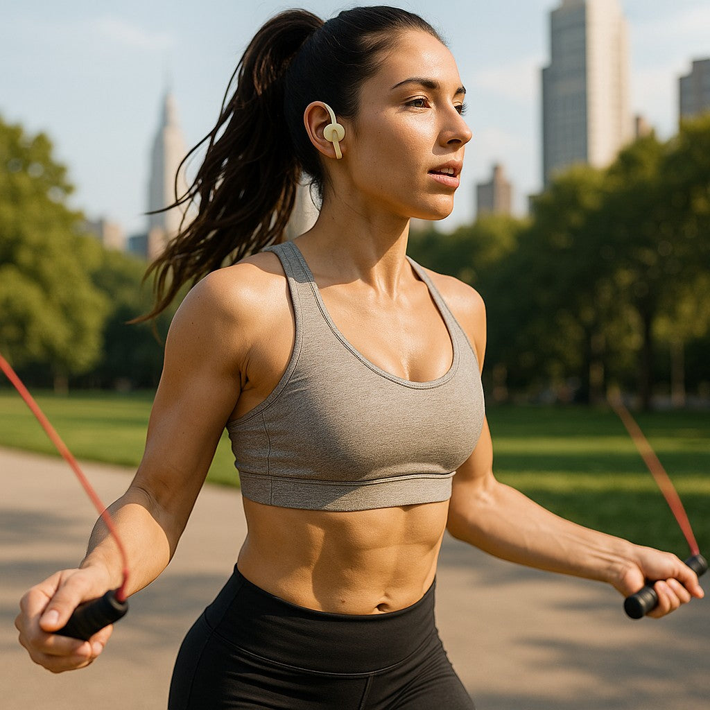 LERNC TP03 Sport Wireless Earbuds LCD Touch Anti-Loss - lifestyle 4