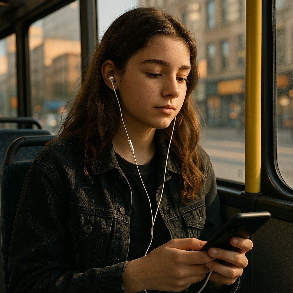 USB-C Wired Earphones In-Ear Stereo Noise Isolating - lifestyle 6