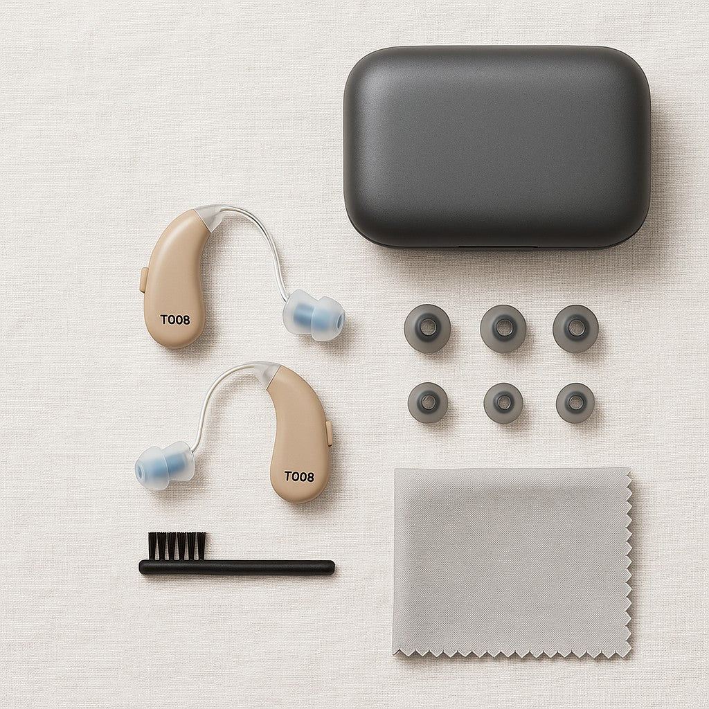 T008 Digital Hearing Aids Rechargeable Noise Cancelling - lifestyle 4