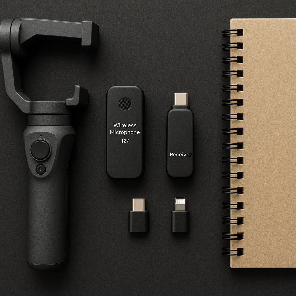 J27 Wireless Lavalier Microphone USB-C Lightning 25m - lifestyle 4