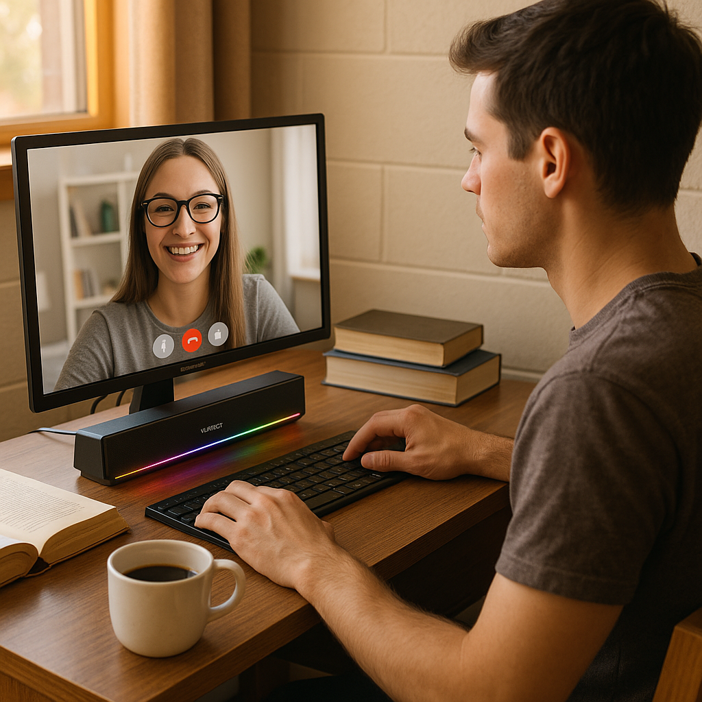 BALDETH Mini Computer Soundbar RGB USB Desktop Speaker - lifestyle 6