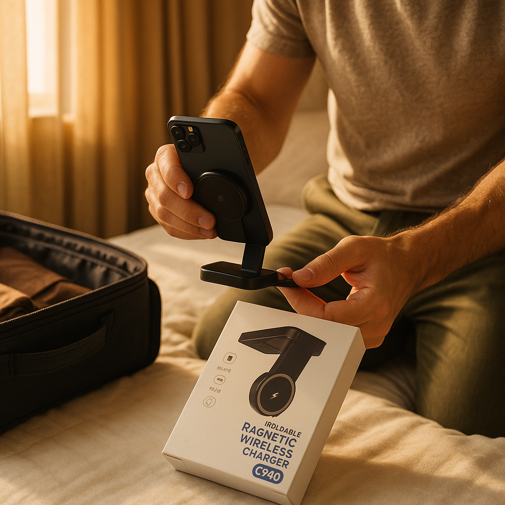C940 Foldable 3-in-1 Magnetic Wireless Charger Apple - lifestyle 6