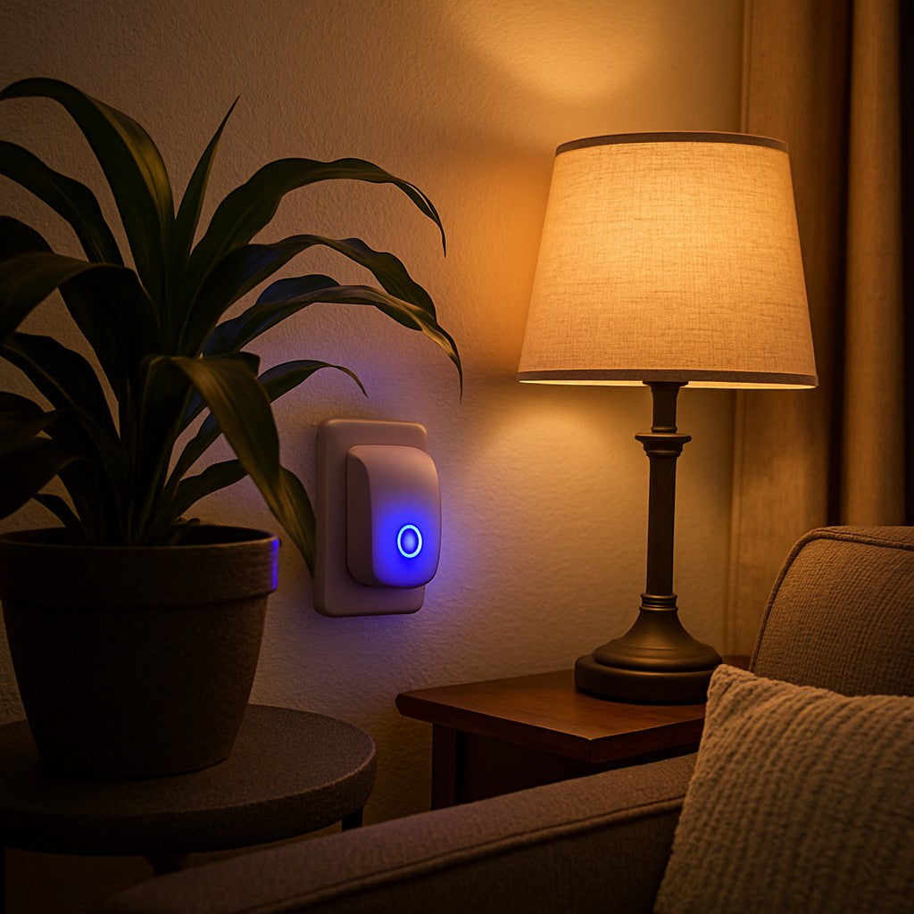 Ultrasonic Pest Repellent 6 Pack Purple LED Plug-In - lifestyle 5