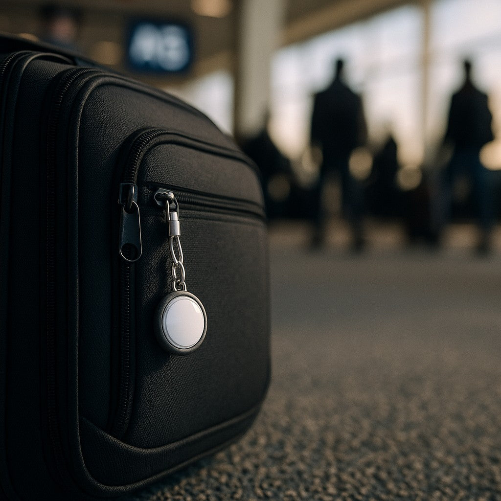Nutale F20X Air Tracker White Apple Find My Keychain - lifestyle 2