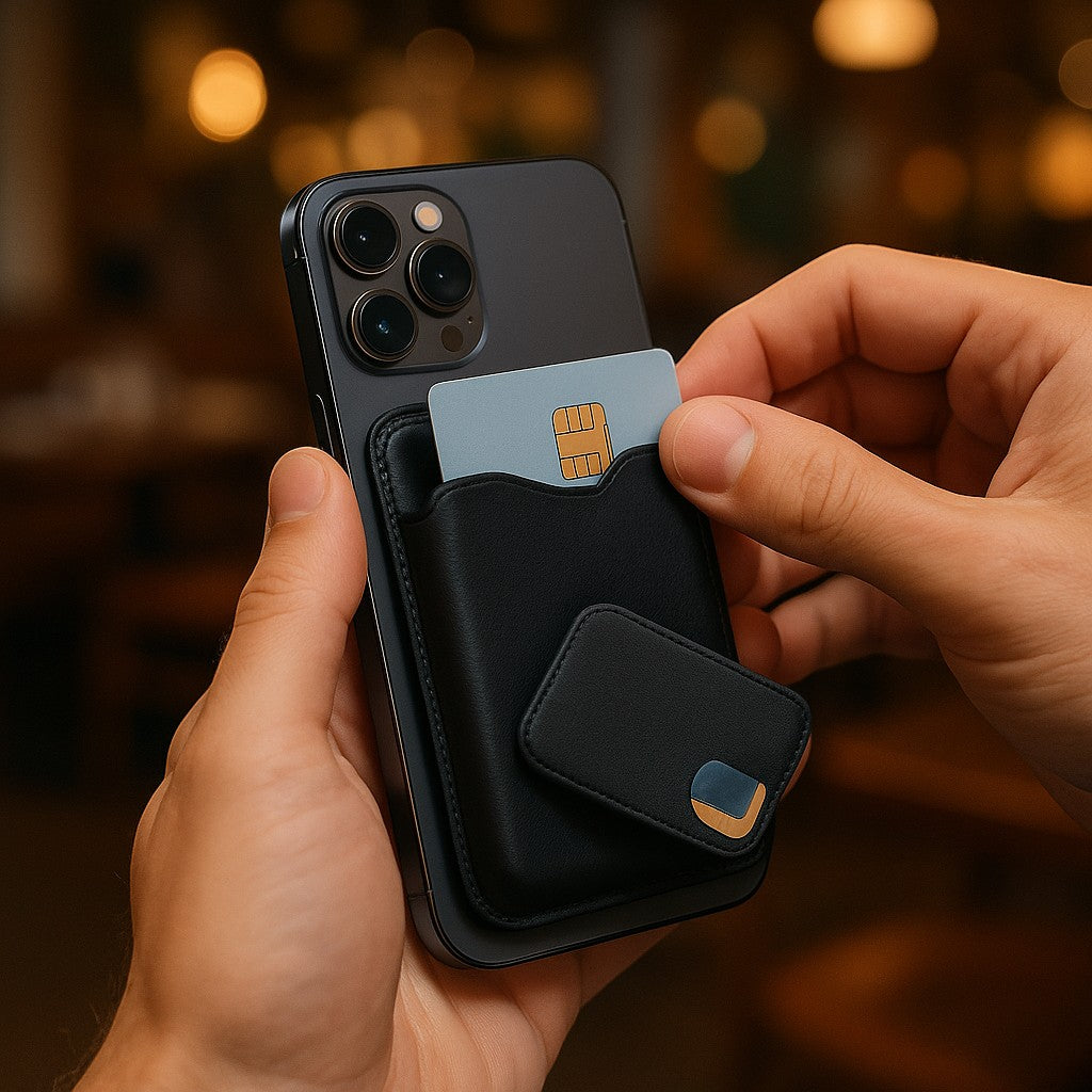 ZQDL Q44 Magnetic Wallet Find My MagSafe Card Holder - lifestyle 4