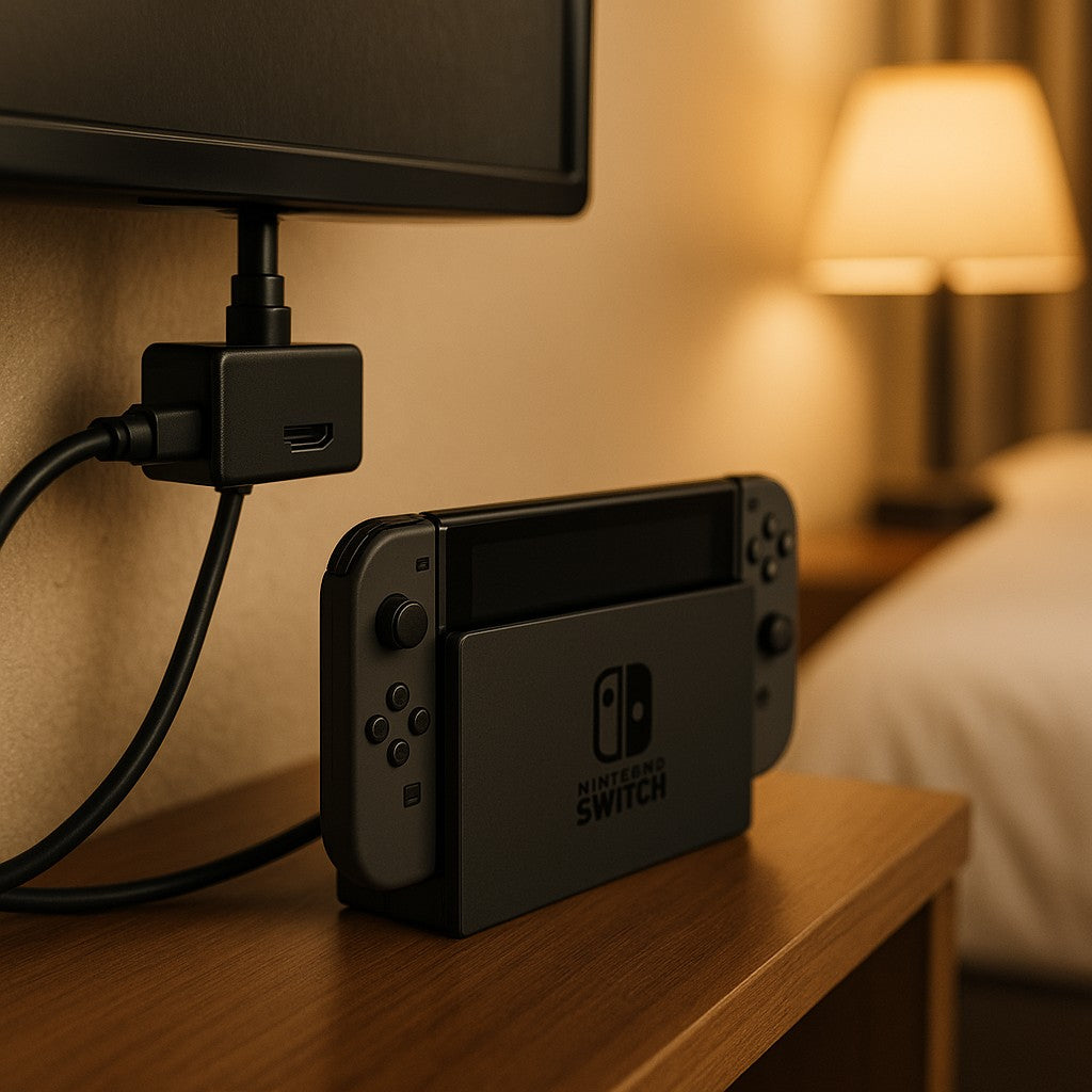 Switch Dock Adapter Portable TV Mode HDMI USB Black - lifestyle 1