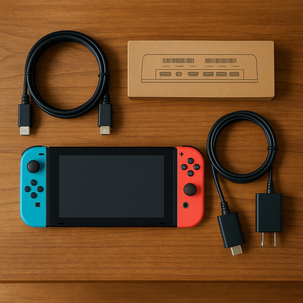 Switch Dock Adapter Portable TV Mode HDMI USB Black - lifestyle 2