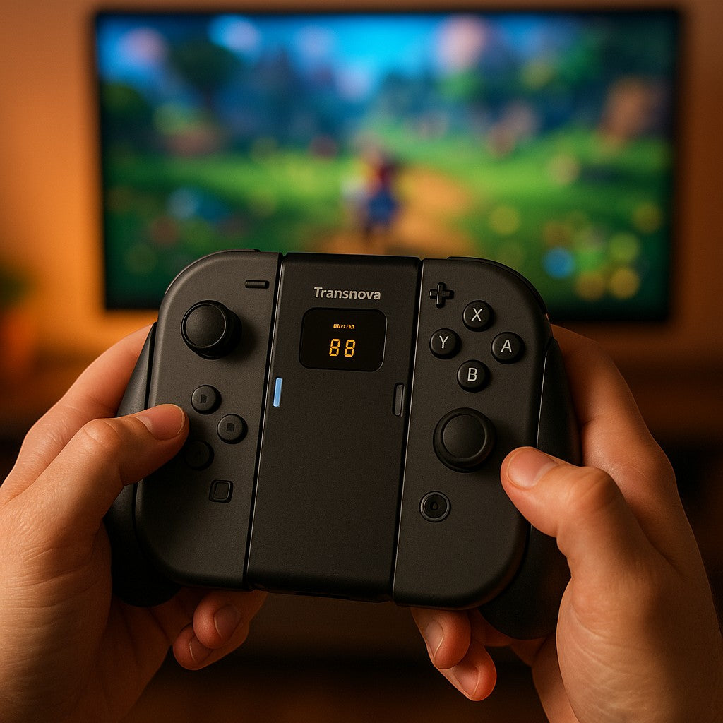 Transnovo Switch 2 Joycon Charging Grip Black Controller - lifestyle 1