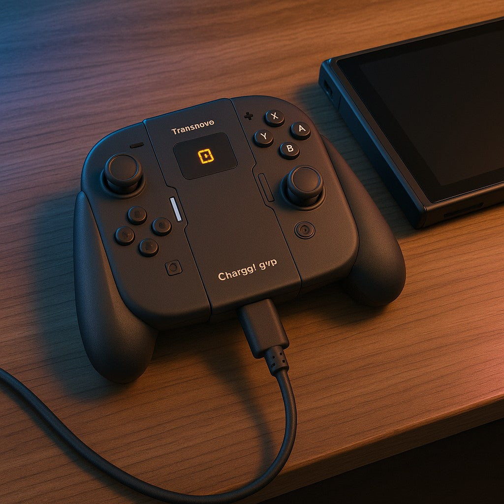 Transnovo Switch 2 Joycon Charging Grip Black Controller - lifestyle 2