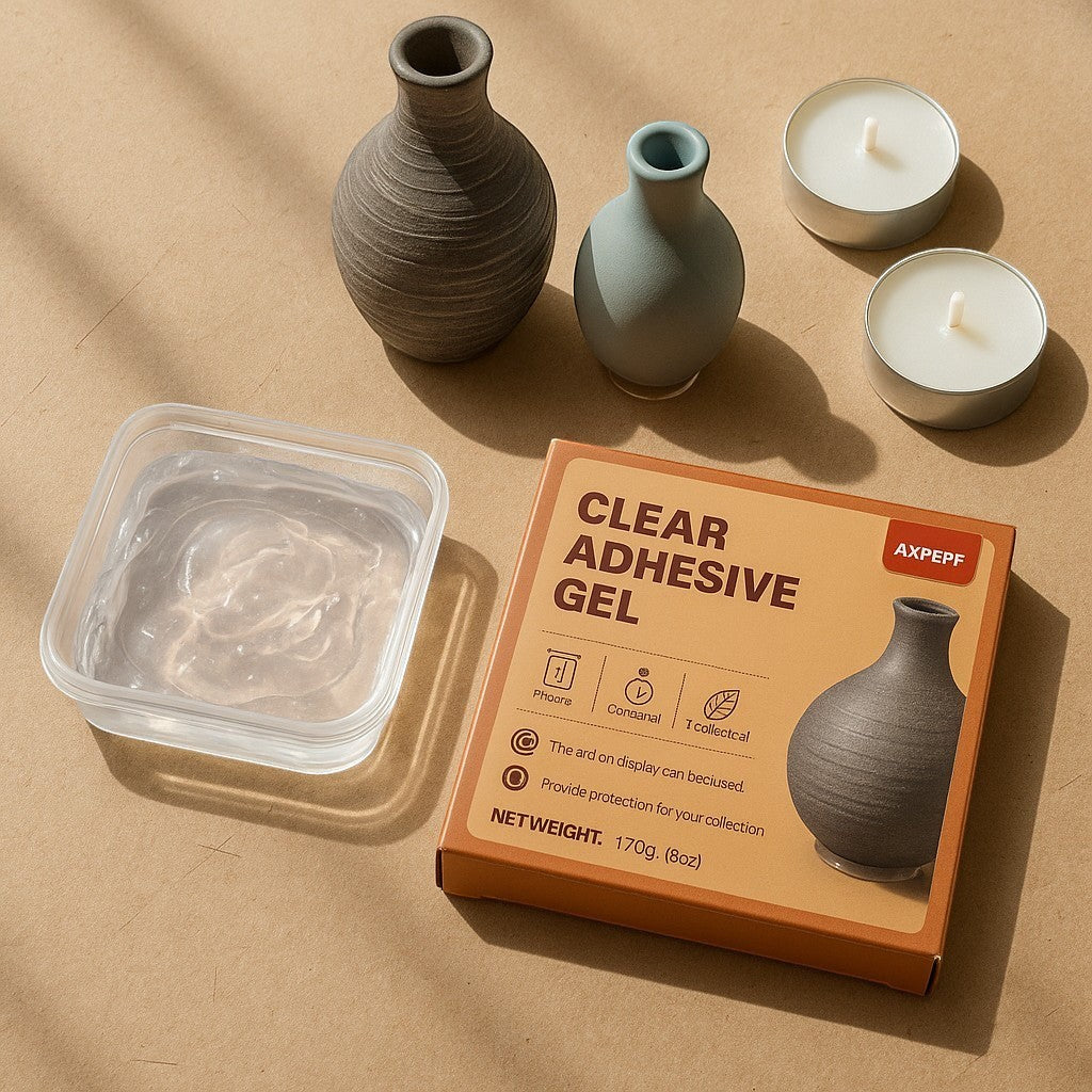 AXPEPPY Clear Adhesive Gel 170g Removable Display Hold - lifestyle 4