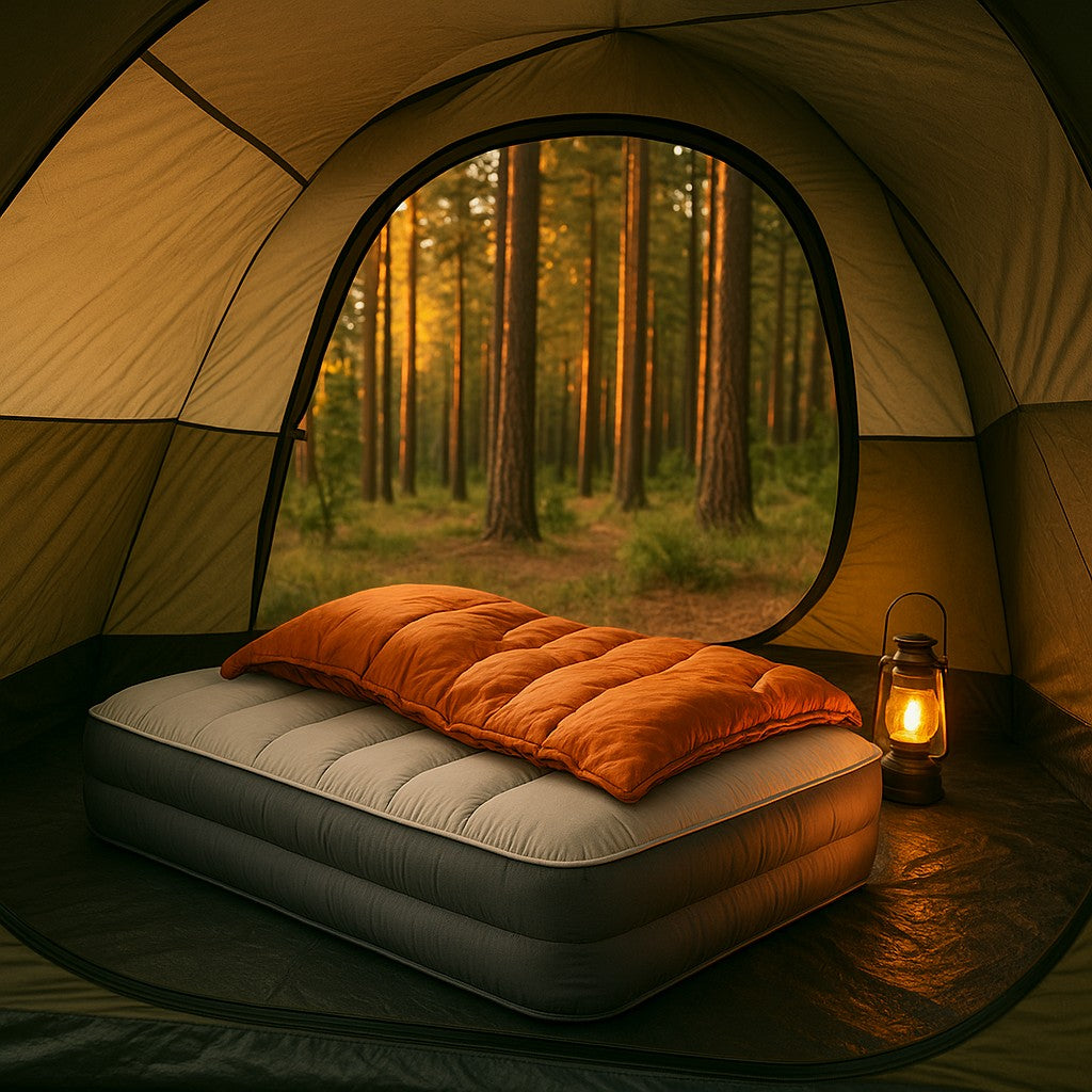 Simpli Comfy Twin Raised Air Bed with Built-In Pump - lifestyle 4