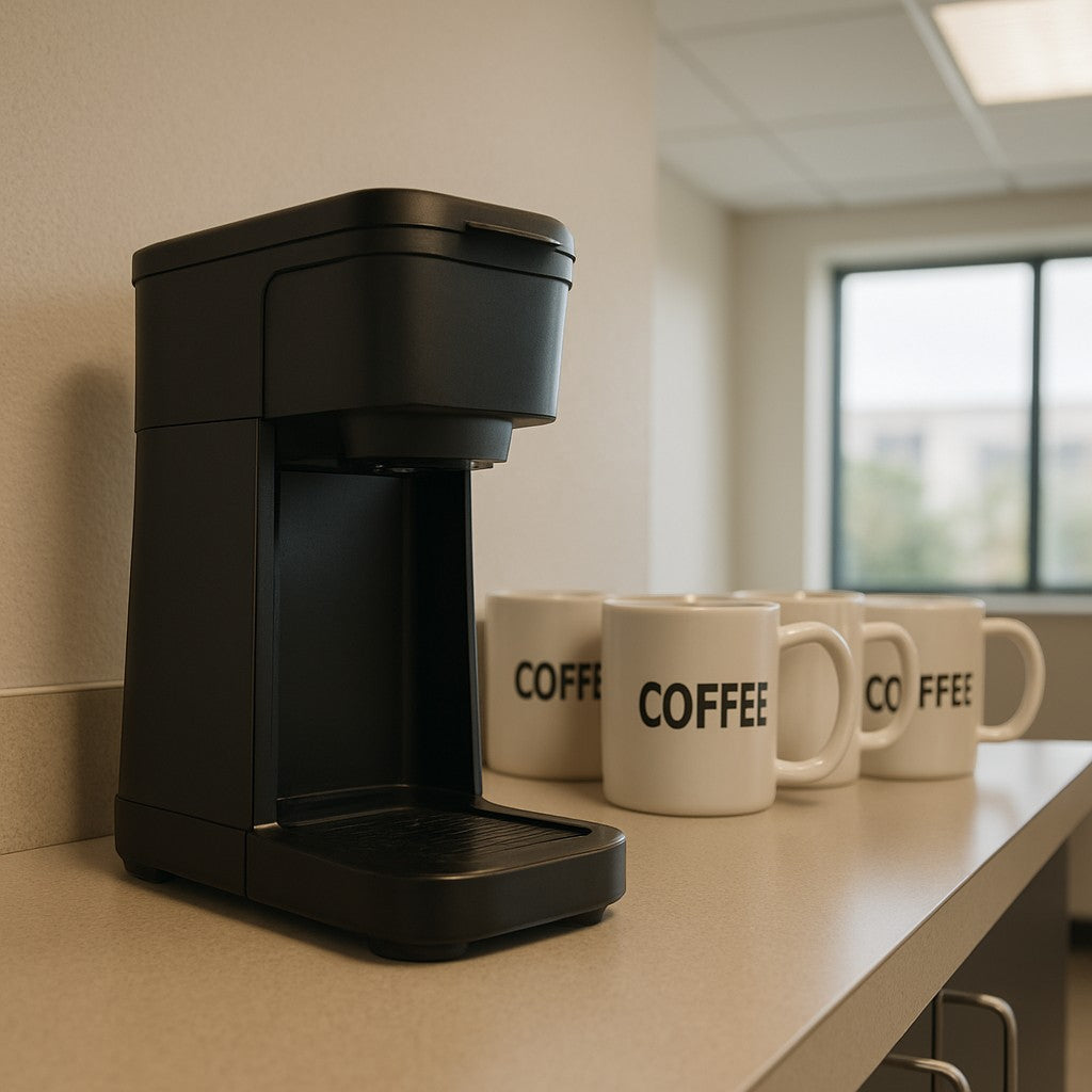 Horavie Single-Cup Coffee Maker — K-Pod & Ground, Hot/Iced - lifestyle 6